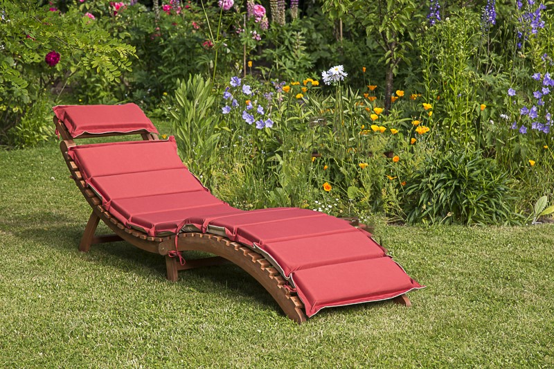 Ipanema Set 2tlg. Liege inkl. Kissen Rot